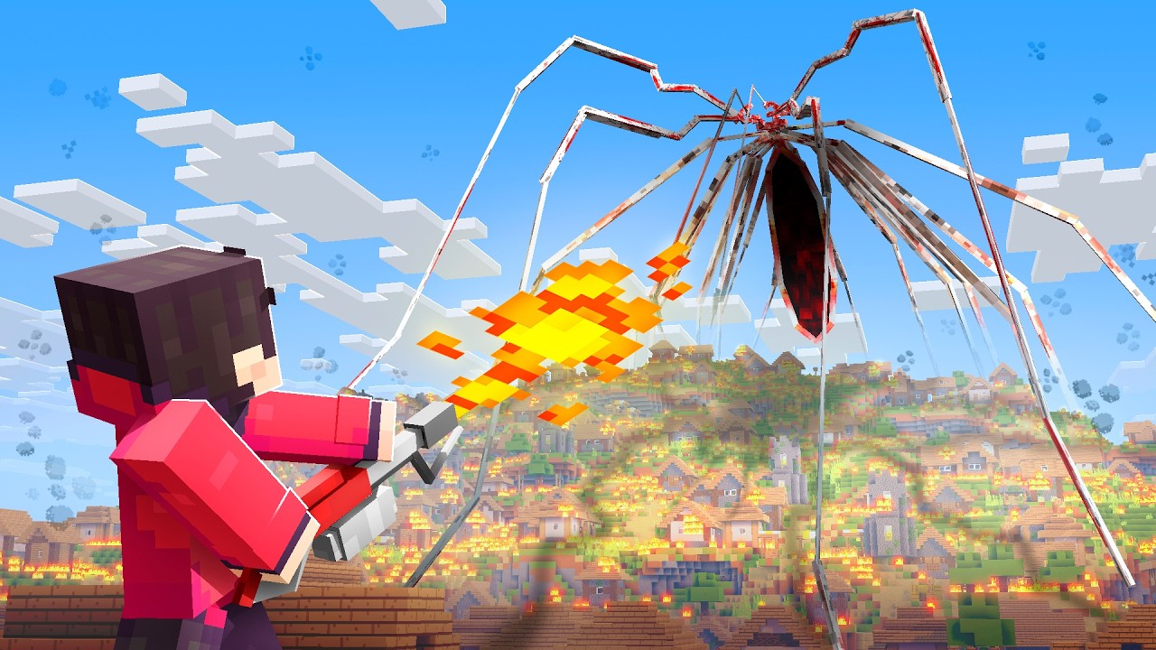 ARACHNOPHOBIA vs SEAL TEAM 6 in Minecraft.. (KILL IT WITH FIRE)