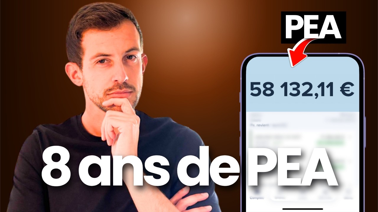 Mon PEA apr&egrave;s 8 ANS d'investissement en bourse