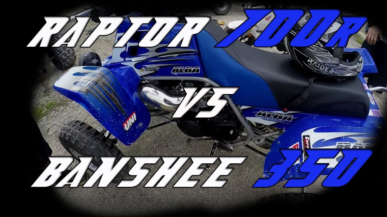 Raptor 700R Vs. Banshee 350 | Good Race On Pavement