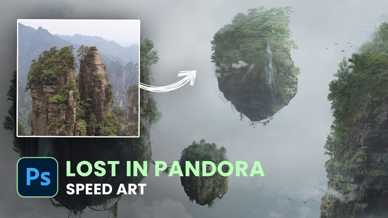 Let's Recreate the FLOATING ISLANDS OF PANDORA in Photoshop!