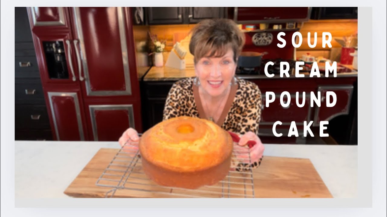 Sour Cream Pound Cake Thanksgiving Holiday Dessert @ourforeverfarm