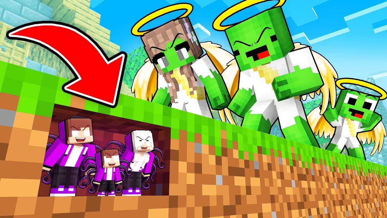 DARK JJ Family Use TINY MOD To Prank GOD Mikey Family In Minecraft! (Maizen)