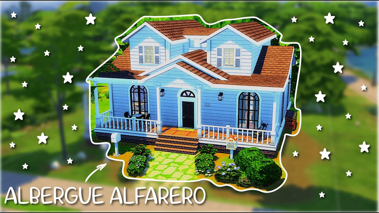 Casa Residencial con un techo particular! | Sims 4 | Save File Willow Creek
