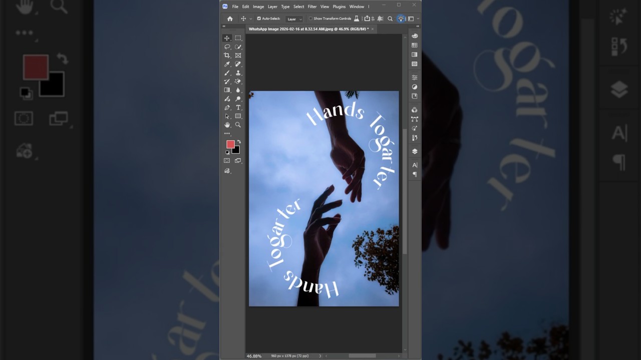 Photoshop Beta 2026 Tips - How to Create Dynamic Text Effect  #vipulgraphics