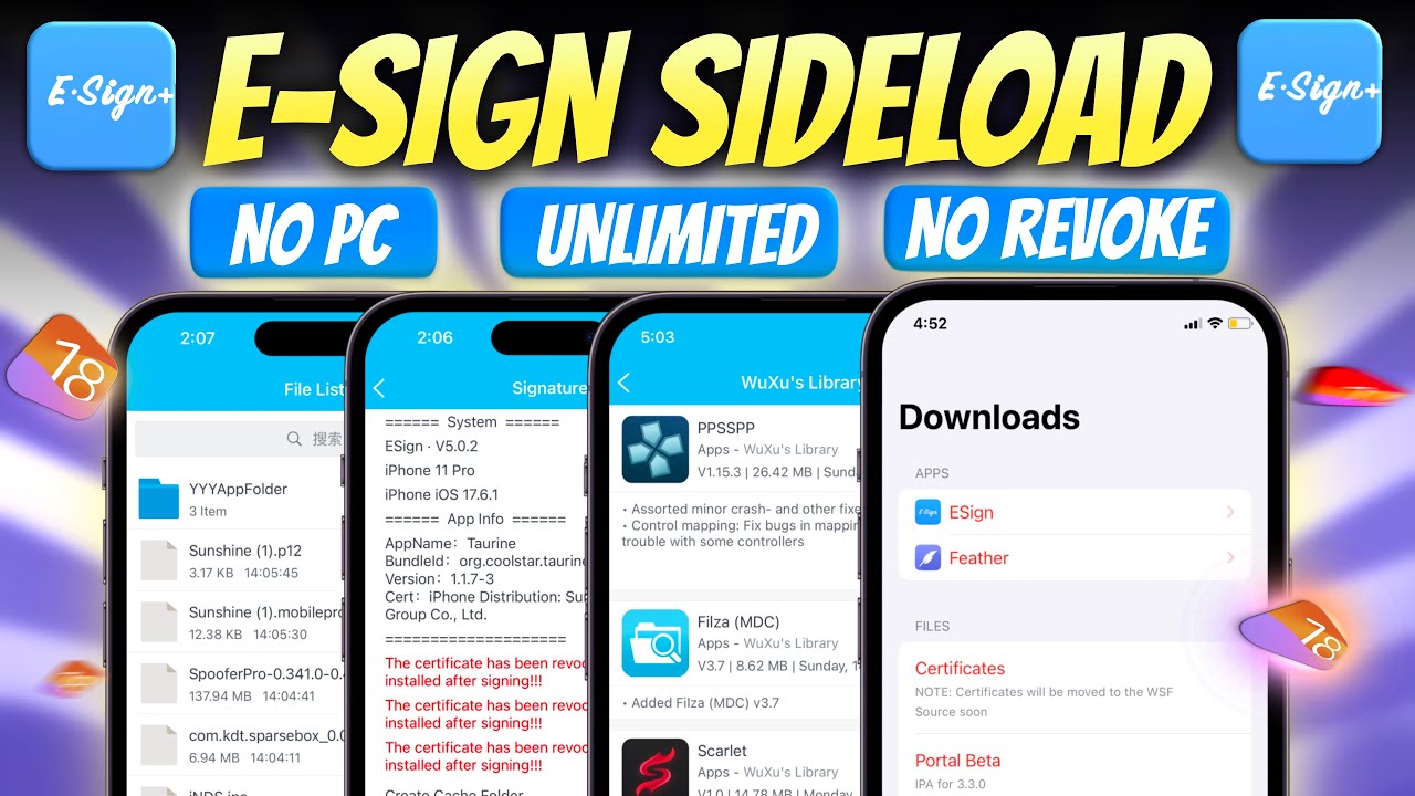 ESign iOS Download Free 2025 &ndash; Full WSF Access Guide (NO PC)