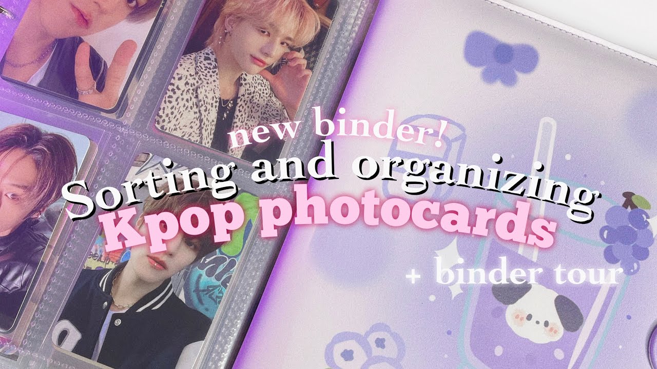 Организация нового биндера и сортировка к-поп фотокарт skz | organizing photocards + binder tour