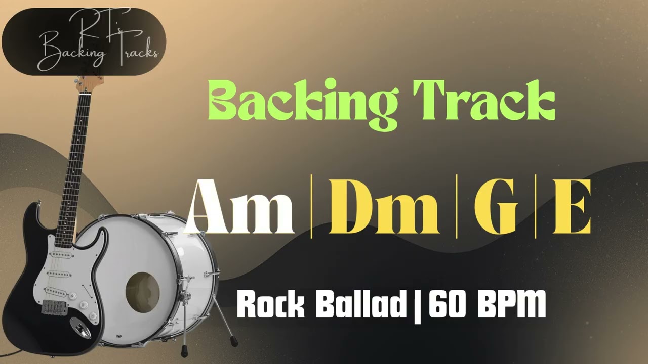 Rock Ballad BACKING TRACK Am Minor