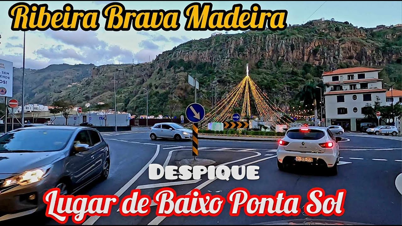 Lugar de Baixo Ponta Sol até Ribeira Brava Estradas da Madeira Driving Car Portugal Despique