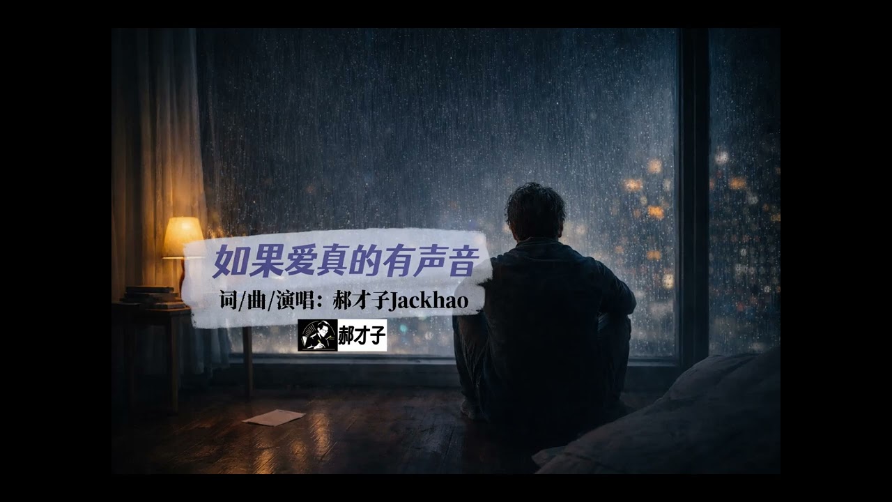 《如果爱真的有声音》完整版｜郝才子 JackHao Official Music  #原创音乐 #原声  #最新预告  #男声