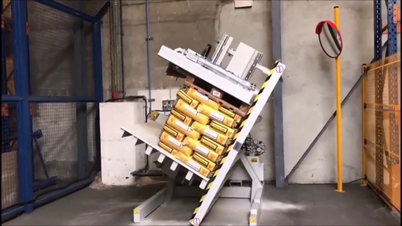 Pallevender station&aelig;r med pallehold funktion