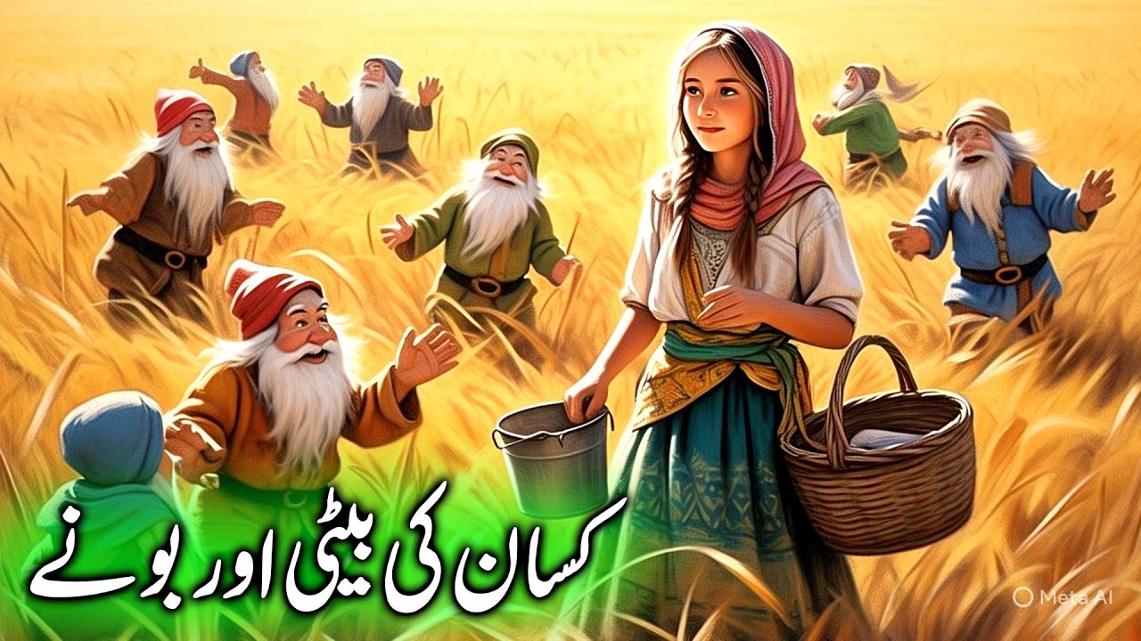 Kisan ki beti or bone || The Farmer's Daughter and the Dwarf  || moral story in urdu