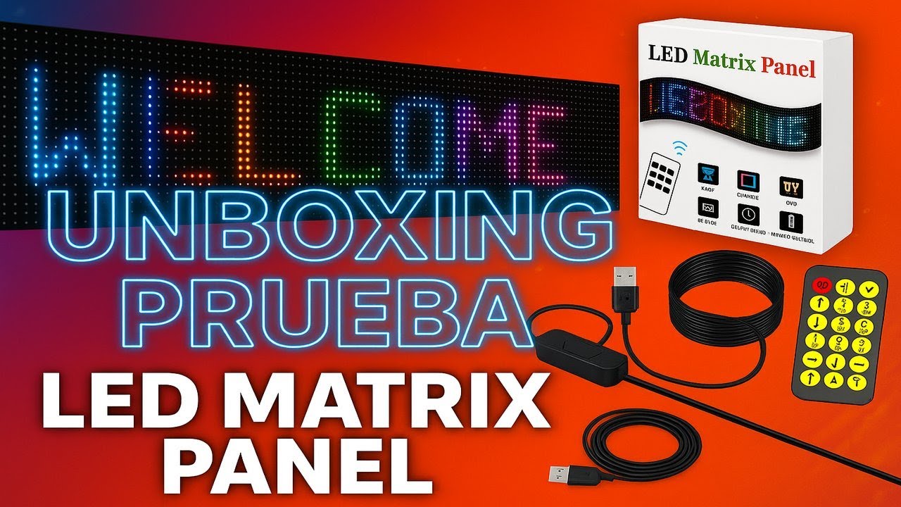 👉 “¡UNBOXING + PRUEBA del INCREÍBLE LED Matrix Panel RGB! ✨”