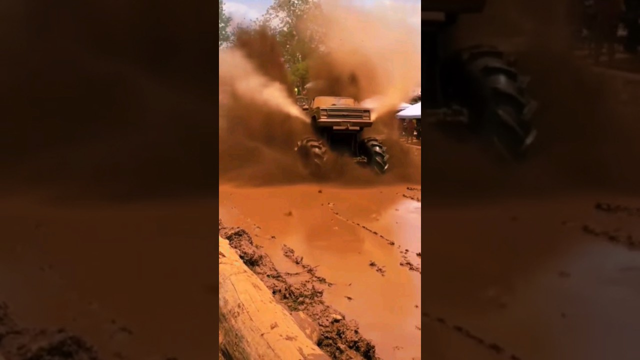 Dirt Boss Mega Truck Rippin Thru Mud Getting Stuck #mudding #offroad #4x4 #shorts