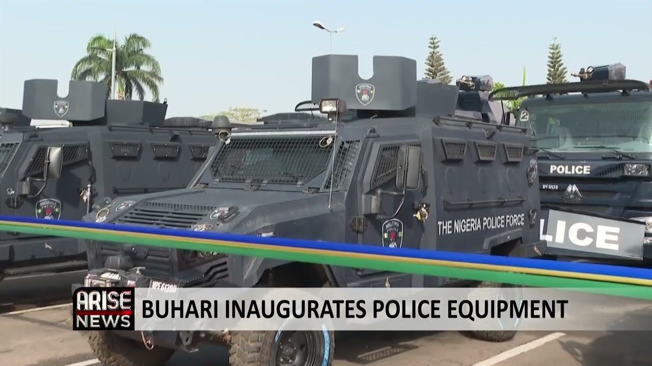 BUHARI INAUGURATES POLICE EQUIPMENT
