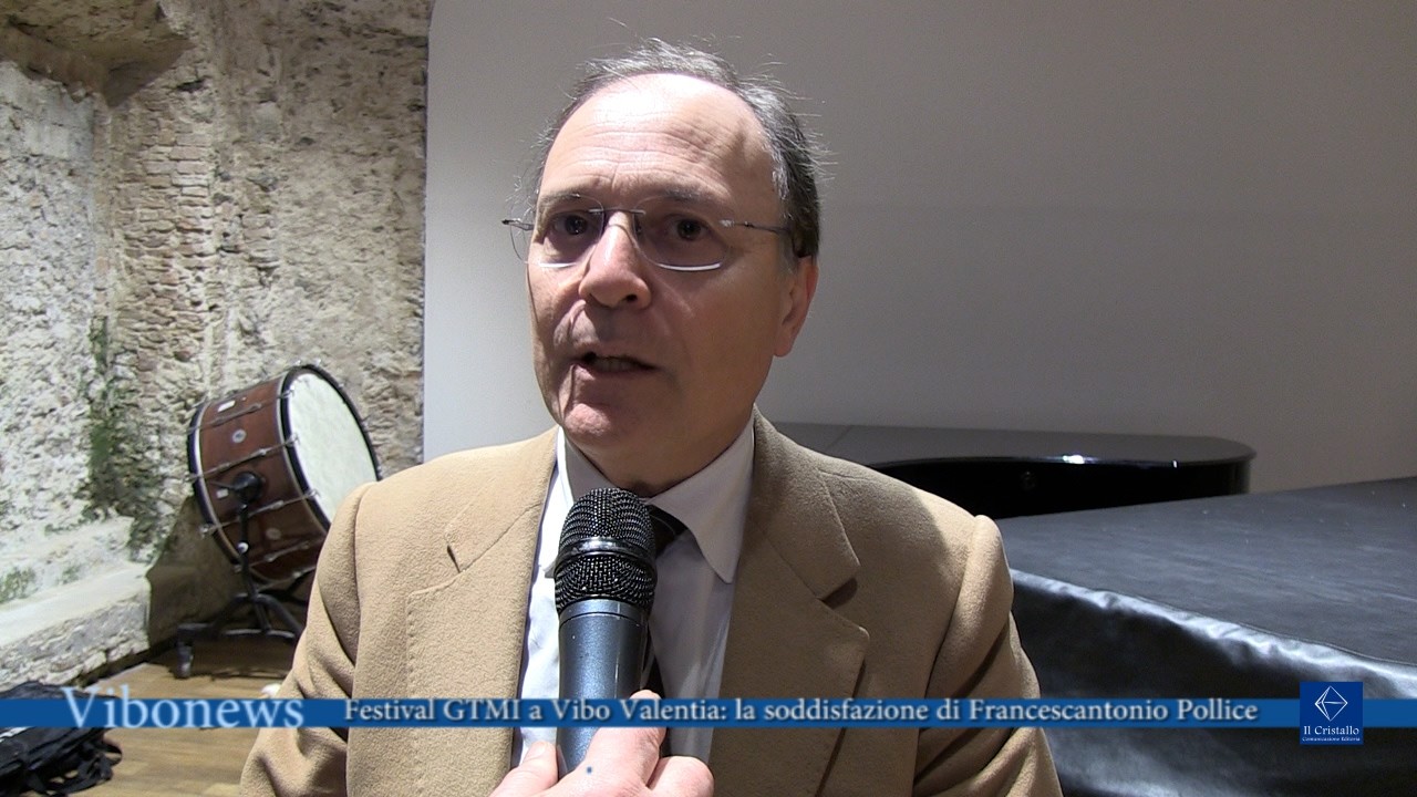 Festival GTMI a Vibo Valentia: la soddisfazione di Francescantonio Pollice