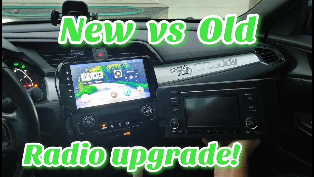 Android radio install in my 2018 honda civic sport hatchback FK7