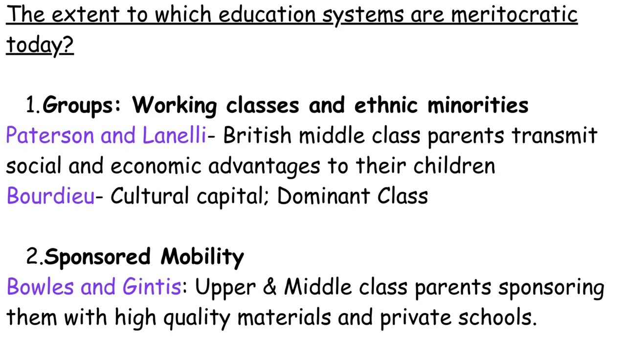 A Level Sociology | Is Education Really Meritocratic? | Education & Social Mobility Explained