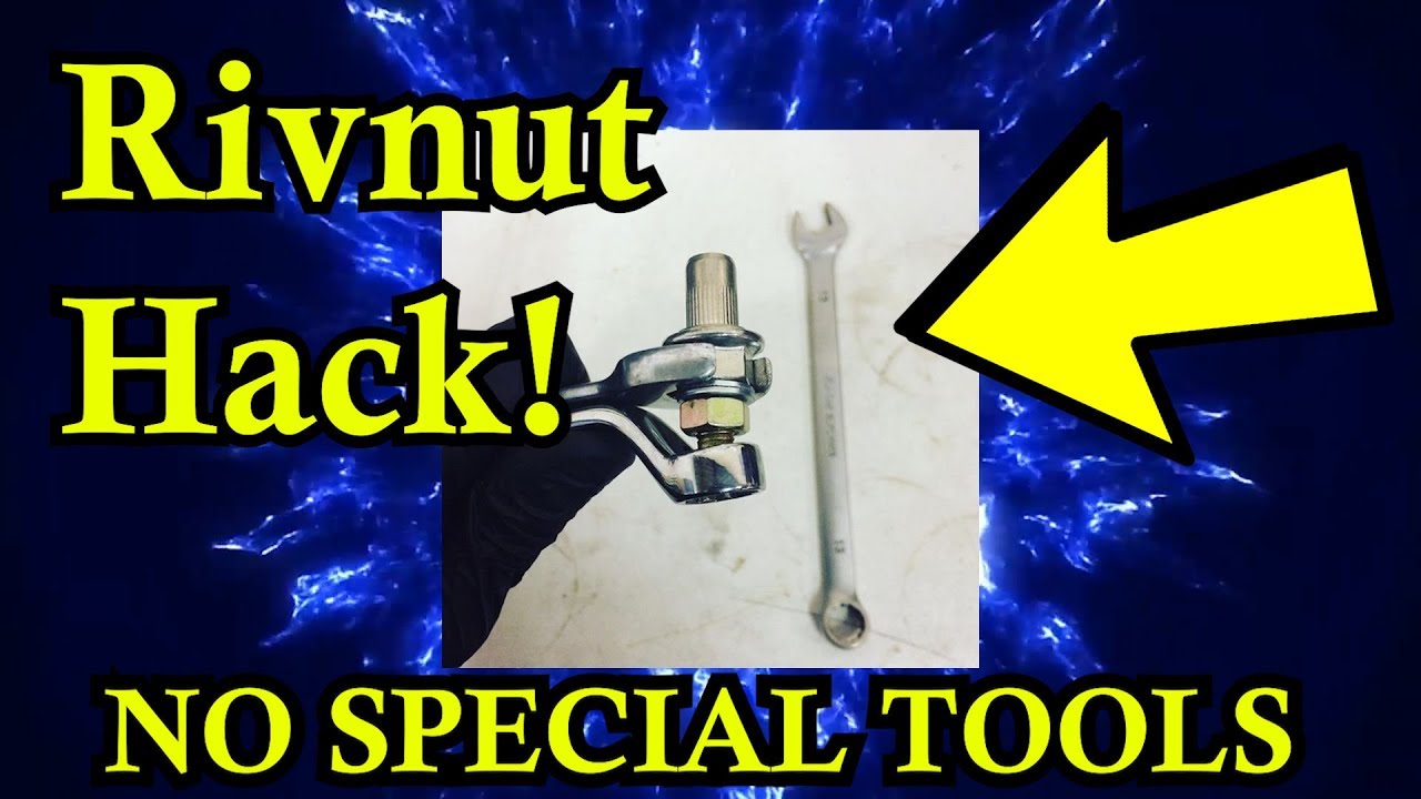 Fitting Rivnuts Without Special Tools - E36 X Brace