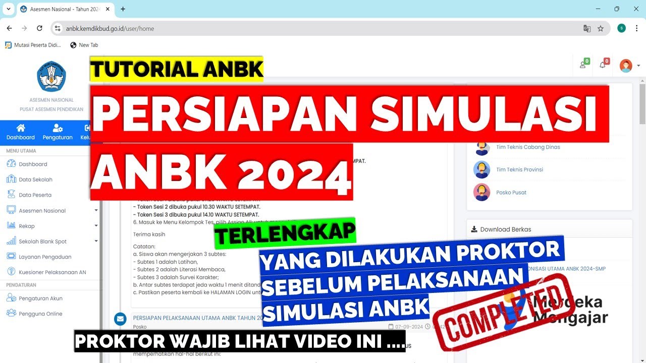 PERSIAPAN SIMULASI ANBK 2024