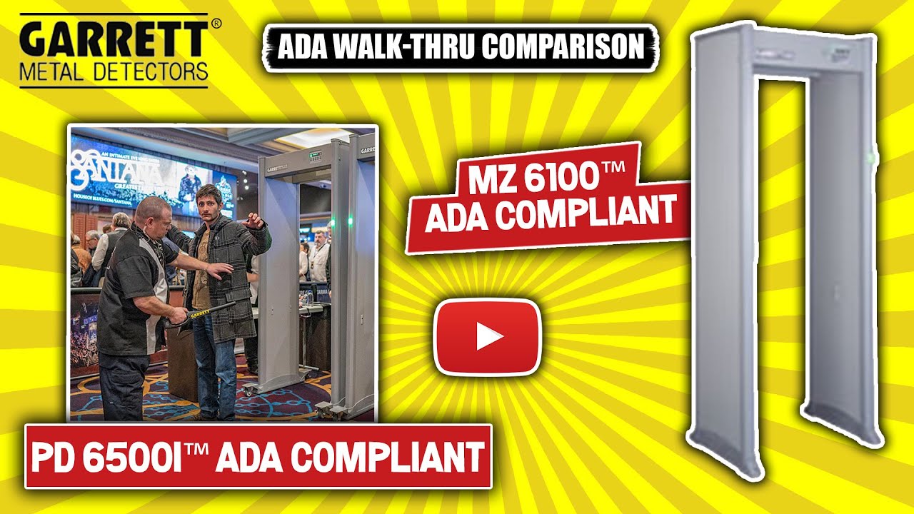 Garrett PD 6500i™ vs MZ 6100™ ADA Compliant Walk-Thru Security Metal Detectors Review Comparison