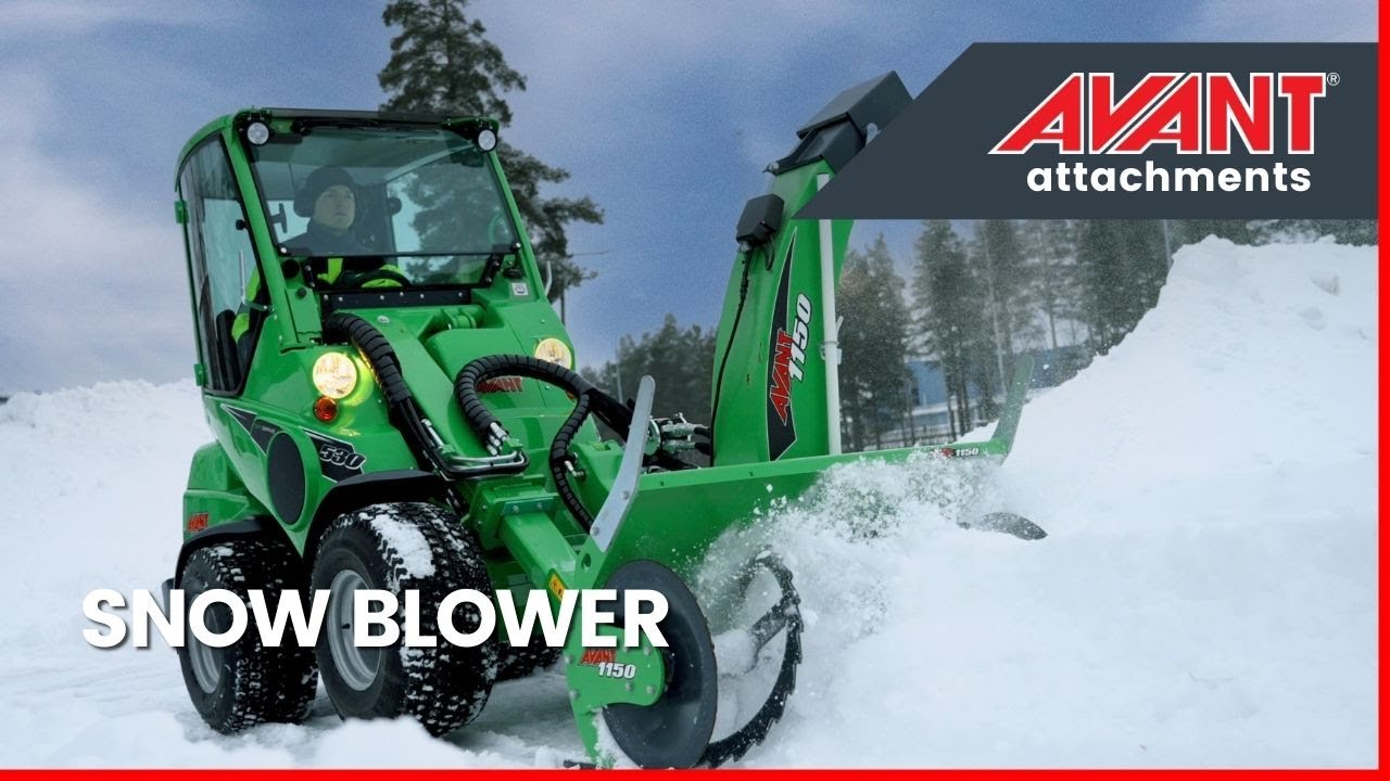 Avant attachments: Snow blower