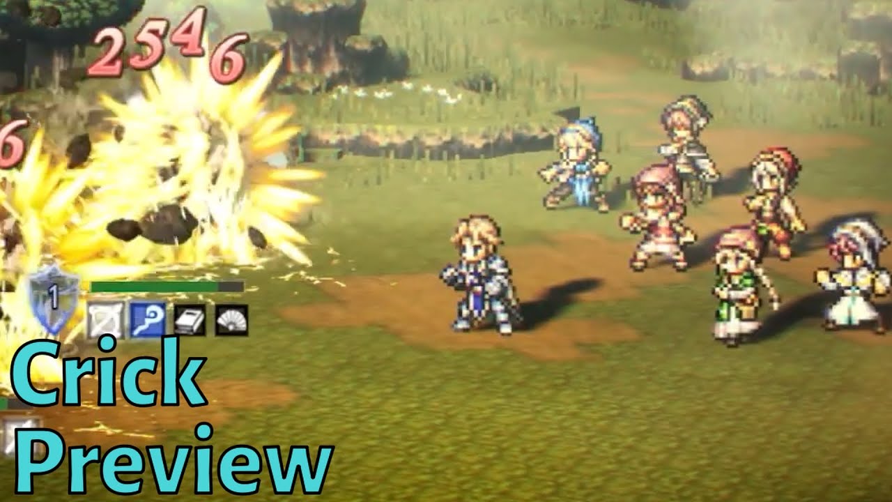 [JP] The First Dual Job Character - Crick Preview | Octopath Traveler: CotC