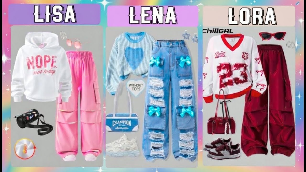 Lisa Lora Lena 2026 Outfits Part 2🔥 Fashion Trends