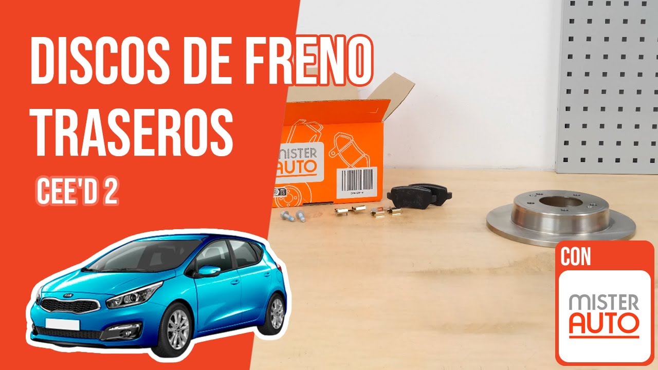 Cómo cambiar los discos y las pastillas de freno traseros Ceed 2  🚗