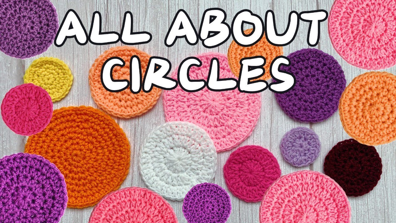 Perfectly Flat and Round Circle, SC, HDC, DC, How to Crochet a Circle