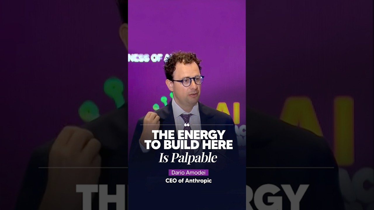 India&rsquo;s Builder Energy Inspires the World | Dario Amodei at #IndiaAIImpactSummit2026