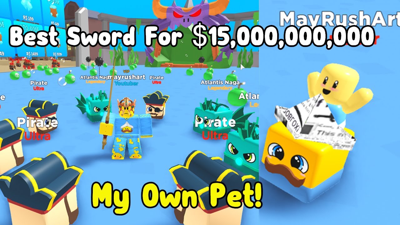 Got My Own Pet In Bomb Simulator Roblox! Bought The Best Sword For 15 Billion Coins! Noob To Master