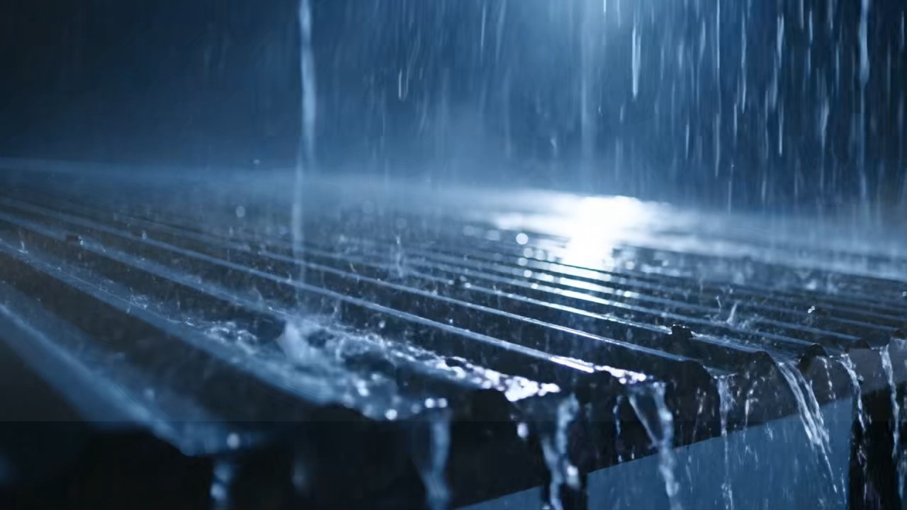 Rain Sounds on Metal Roof (No Thunder) – Perfect for Insomnia