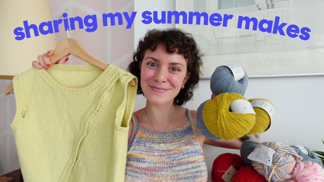 Entering my colorful project era & YARN GIVEAWAY | Knitting & Sewing roundup