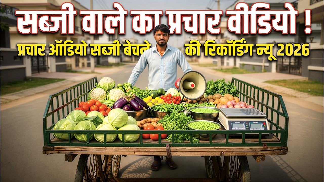 सब्जी वाले का प्रचार वीडियो !! ऑडियो प्रचार सब्जी बेचने की रिकॉर्डिंग न्यू 2026 #trending