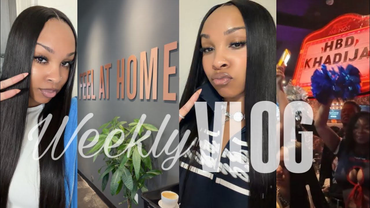 weekly vlog: I got my hair done! + mini skincare haul + unboxings + celebrating birthdays + more!