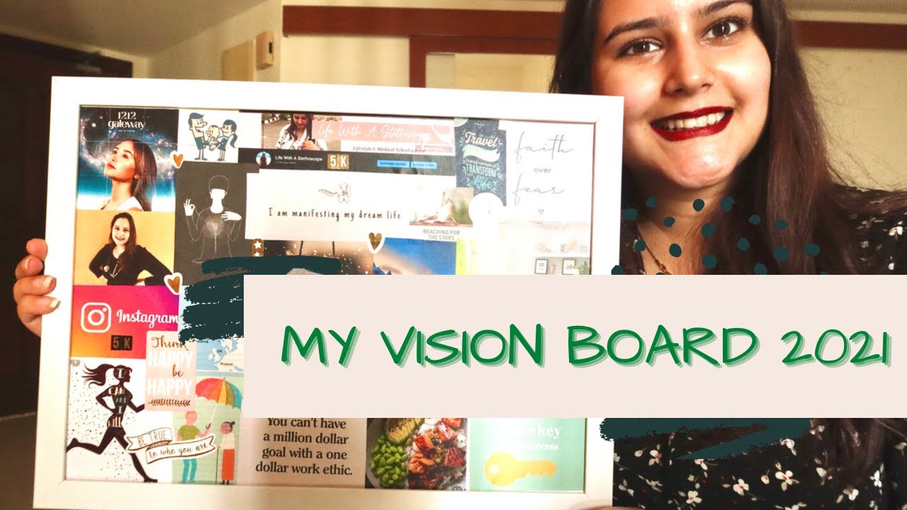 HOW I CREATED A VISION BOARD THAT WORKS 2021 | How To Manifest Your Goals Using Law Of Attraction