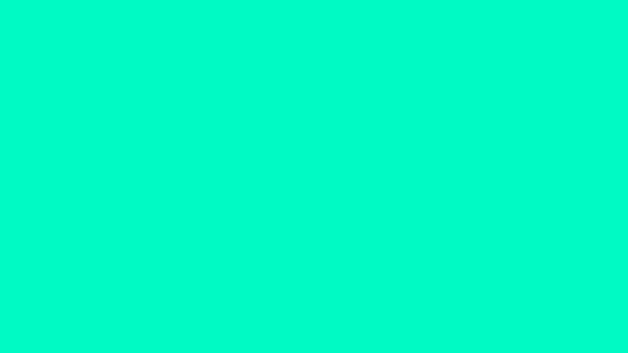 Bright Teal Screen for 10 Hours and 30 Minutes
