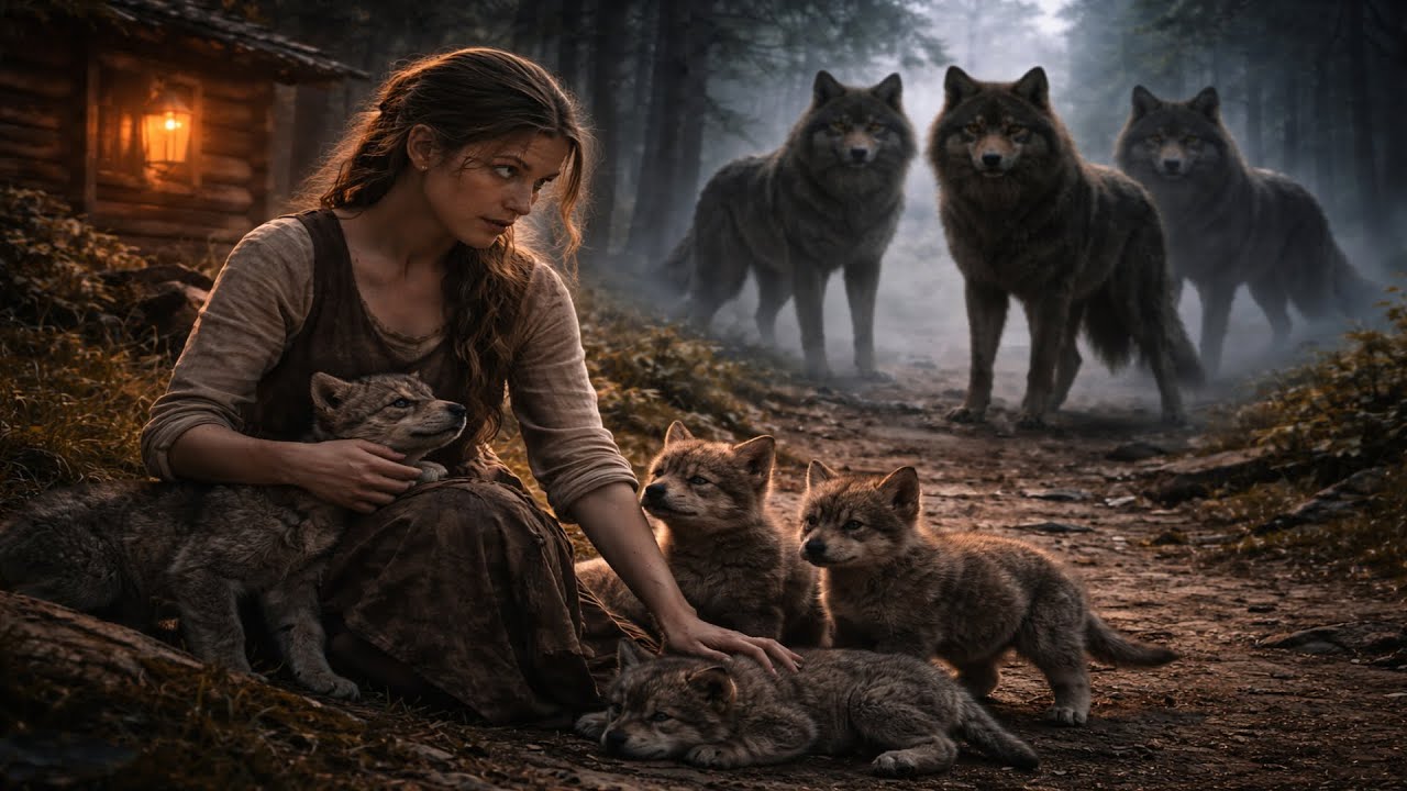 A Lonely Girl Raised Four Wolf Pups — When They Grew Up, the Unthinkable Happened