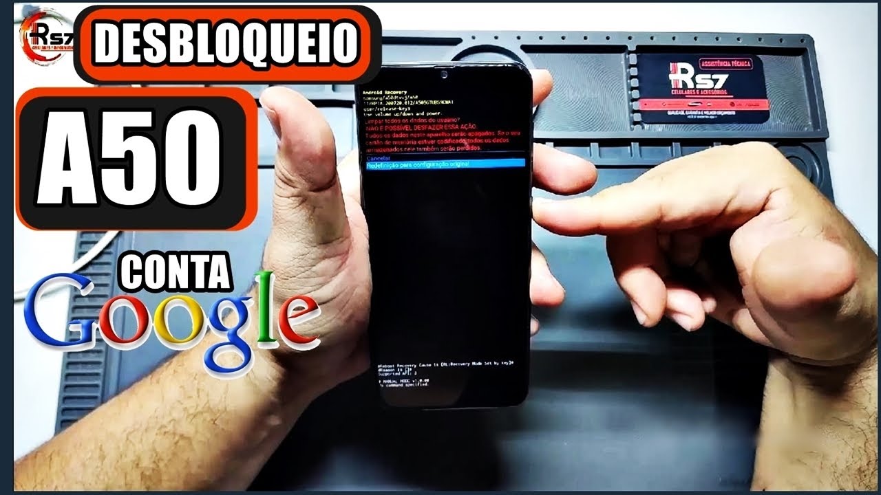 COMO DESBLOQUEAR CONTA GOOGLE SAMSUNG A50 DESBLOQUEIO RÁPIDO
