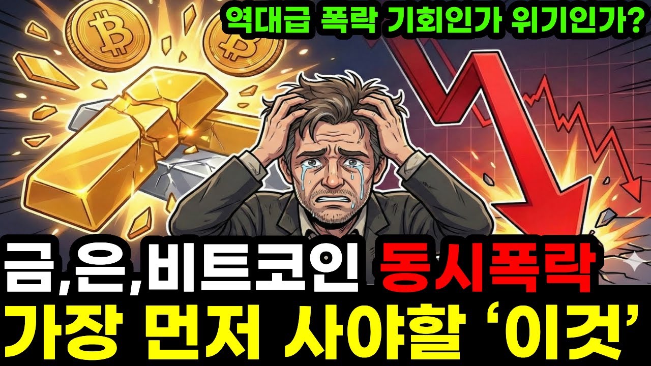 금, 은, 비트코인이 동시 폭락의 진짜 이유 가장 먼저 반등할 놈, 가장 위험한 놈, 지금 바로 알려드립니다