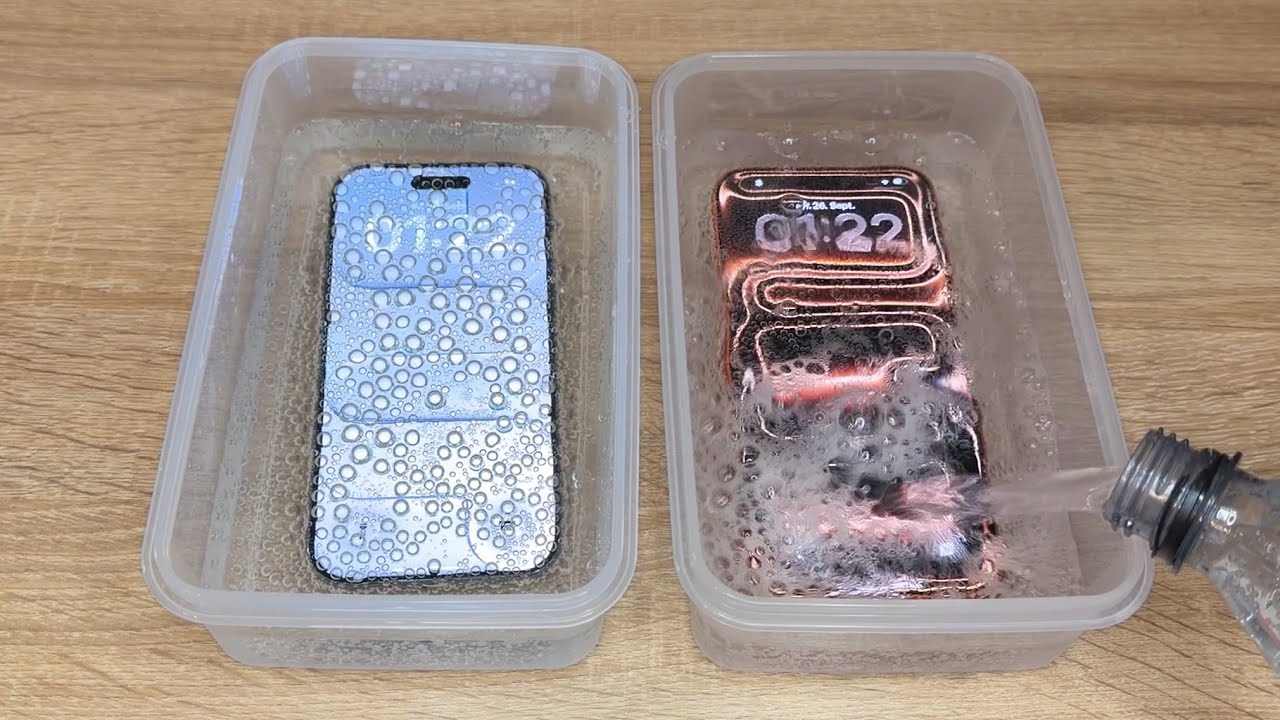 iPhone 17 Pro Max vs iPhone Air - Sparkling Water FREEZE Test!