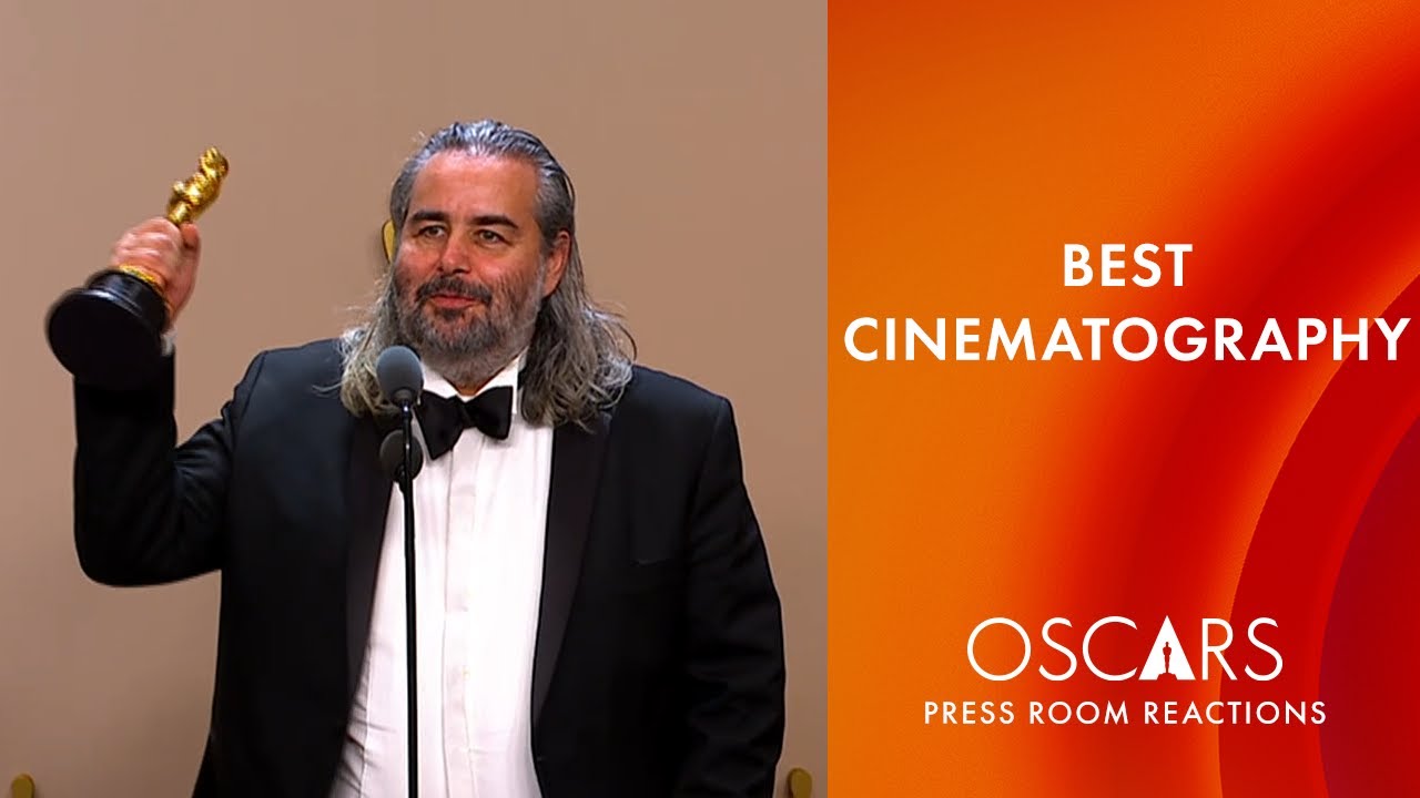 Best Cinematography | 'Oppenheimer' | Hoyte van Hoytema | Oscars 2024 Press Room Speech