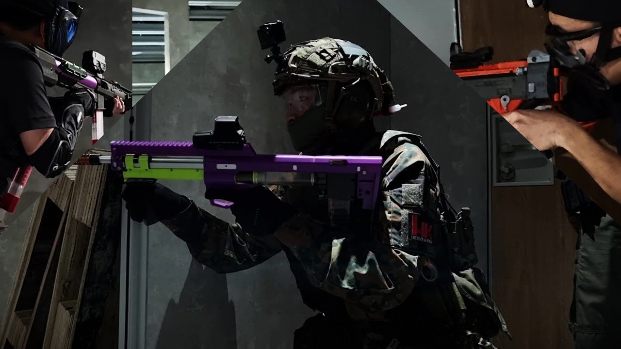 Hippity Hoppity I turned your airsoft arena into a NERF arena | ft. Gavinfuzzy SBF gameplay