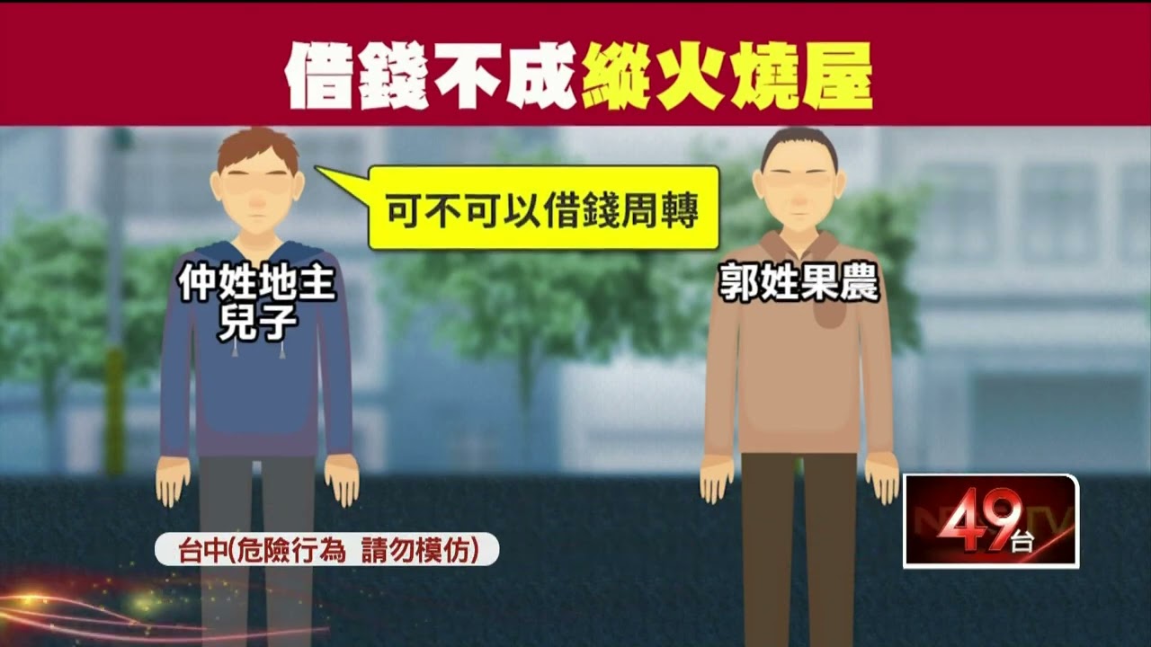 地主兒借錢不成燒屋　果農損「逾600萬」控惡行
