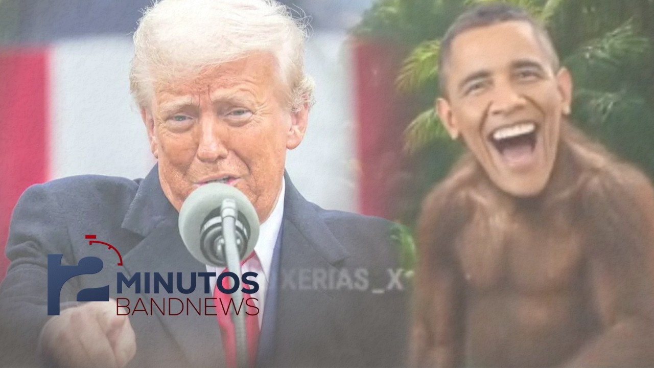 Trump posta montagem do casal Obama como macaco - BandNews em 2 Minutos - (06/02/2026) - Tarde