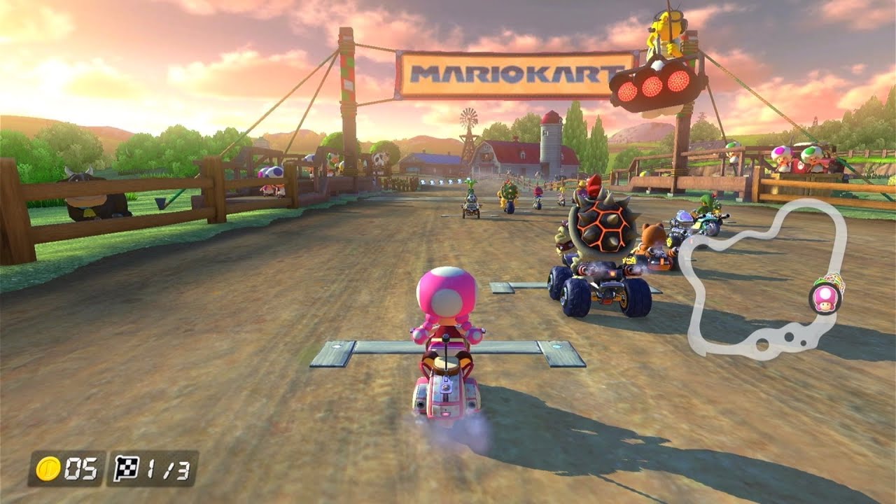 Mario Kart 8 Deluxe — Shell Cup 50cc (Toadette Gameplay)