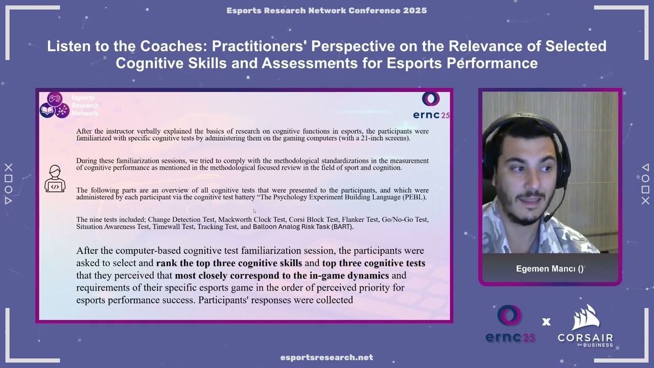 Listen to the Coaches Cognitive Skills and Assessment in Esports – Mancı et al. (ERNC25)