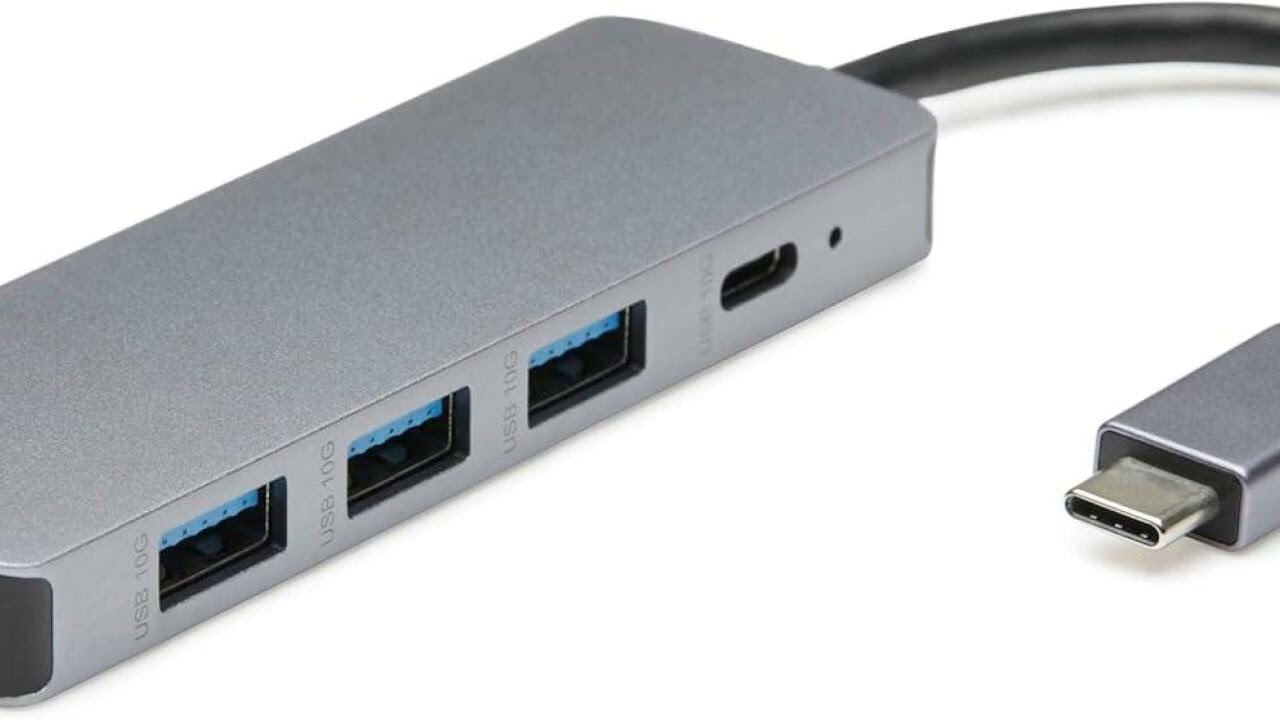 Review: Amazon Basics USB 3.2/3.1 Gen 2 Hub Dock, 10Gbps, USB-C to 1xUSB-C / 3xUSB-A Works wit...
