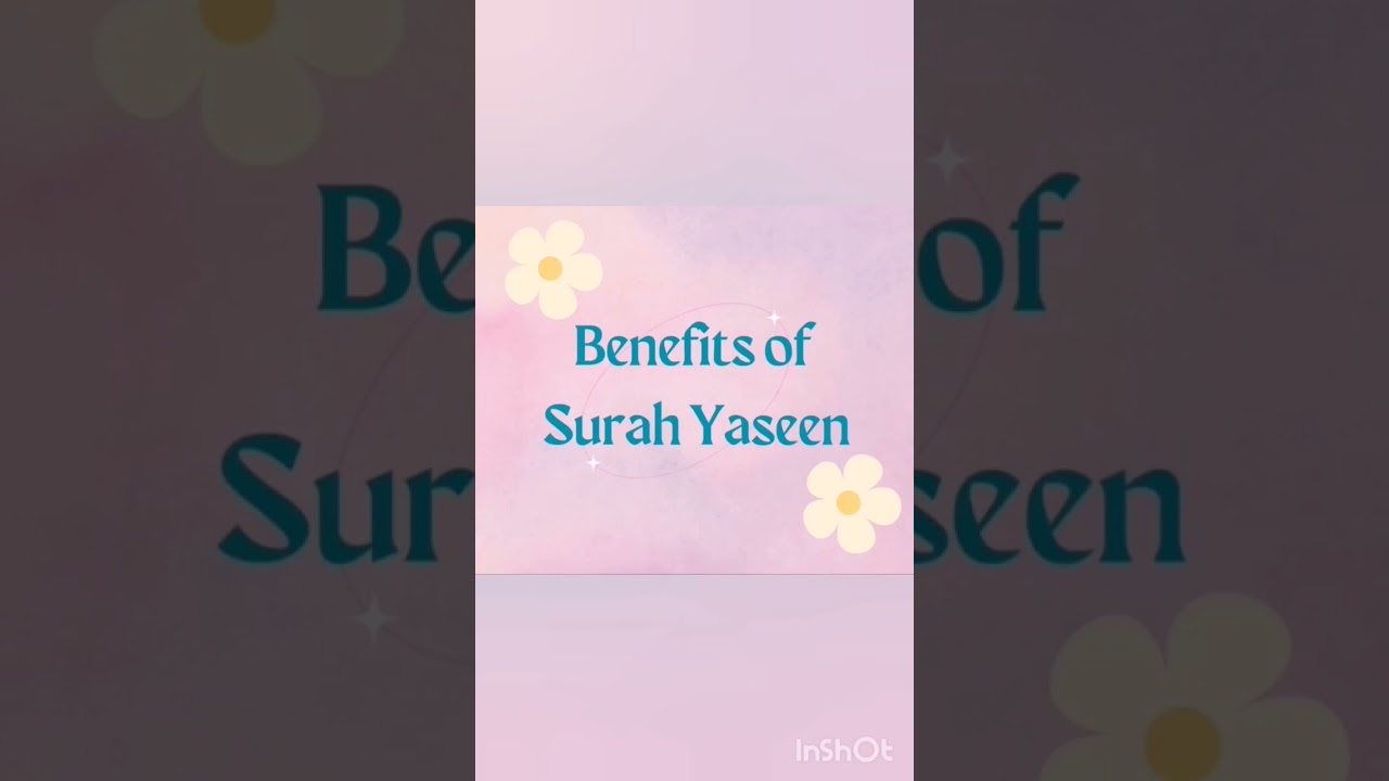 benefits of reading Surah Yaseen! #benefitsofreading #holyquran #likeandshare #internationalschool