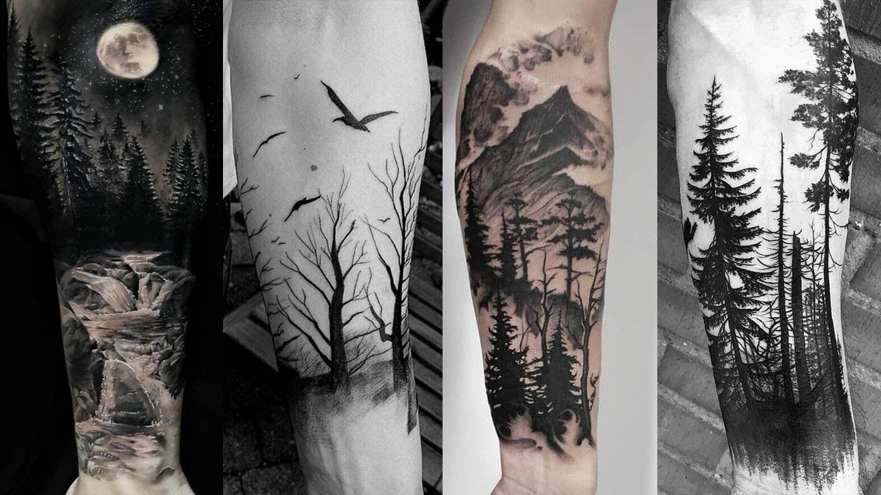 Men Forest Tattoos Sleeve Design | Forest Arm Tattoo Sleeve Design | Most Attractive Forest Tattoo